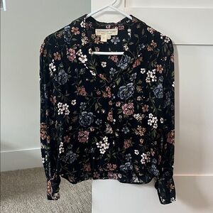 Saltwater LUXE Black Floral Blouse
